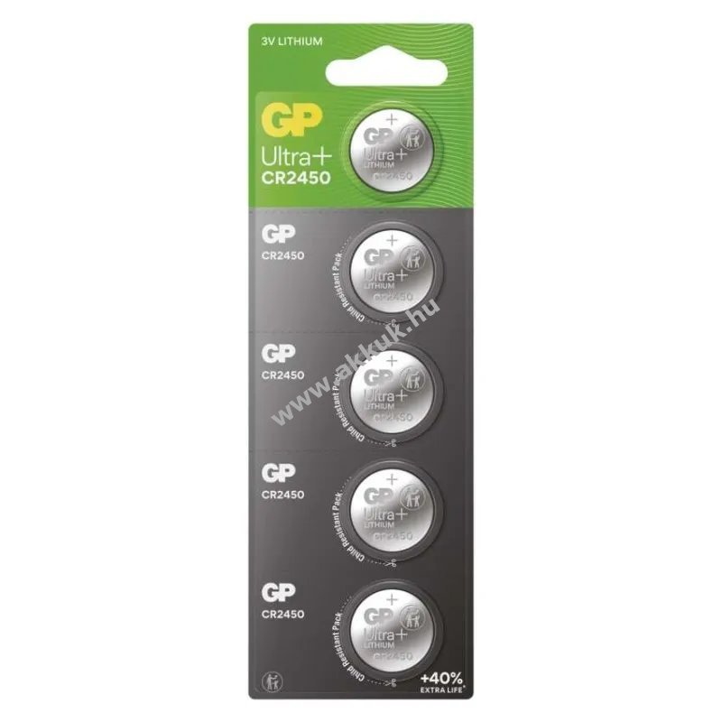 GP Lítium gombelem CR2450 5db/csomag