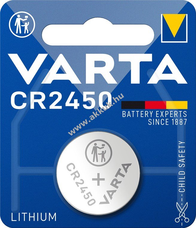 Varta CR2450 Lithium gombelem (6450)