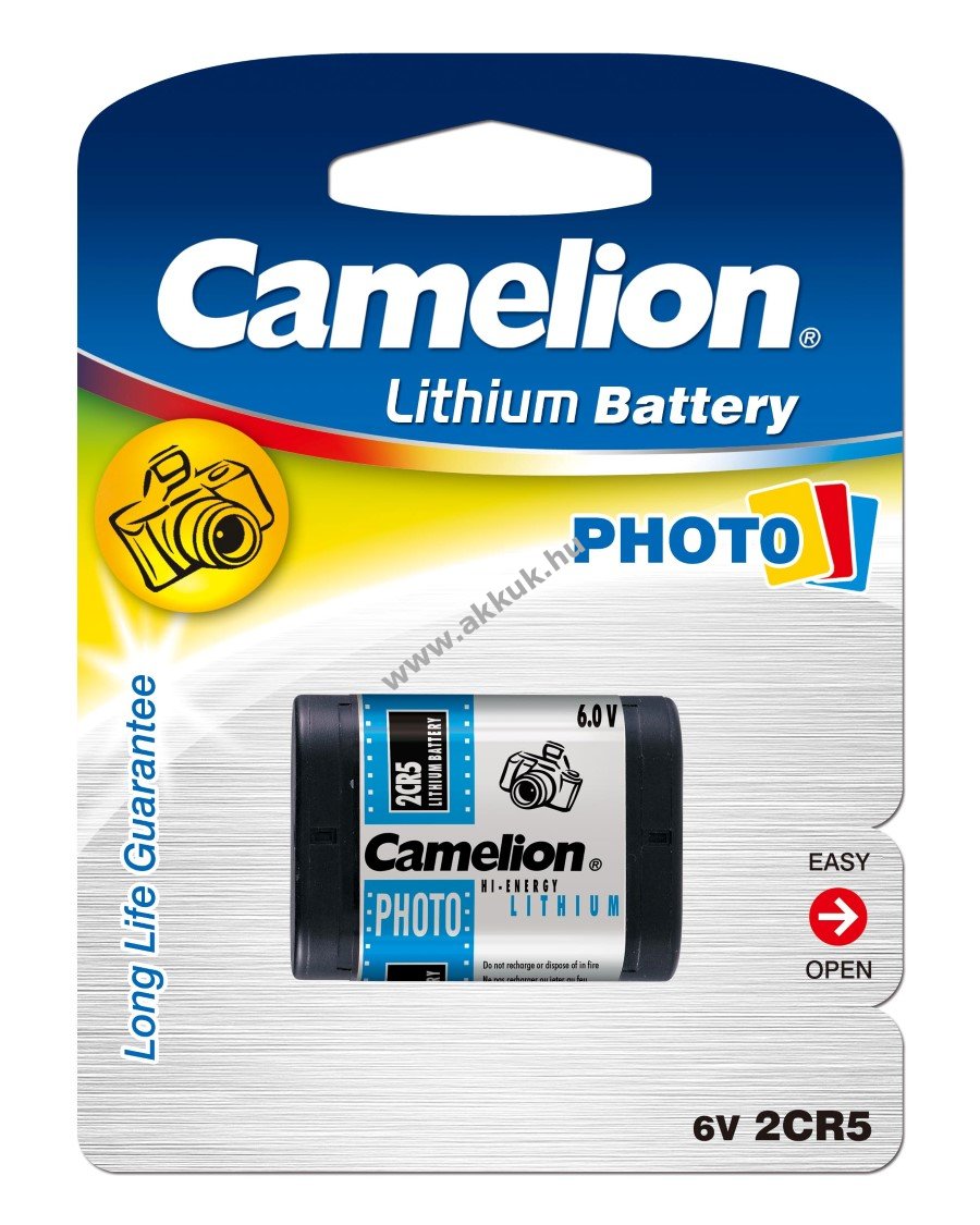 Camelion fotó elem 2CR5M 1db/csom.