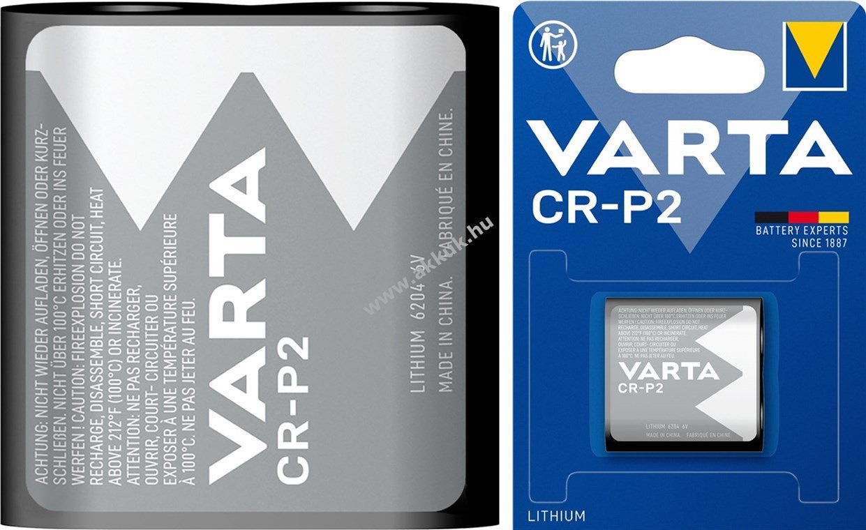 Varta Lítium elem CR-P2 1db/csomag