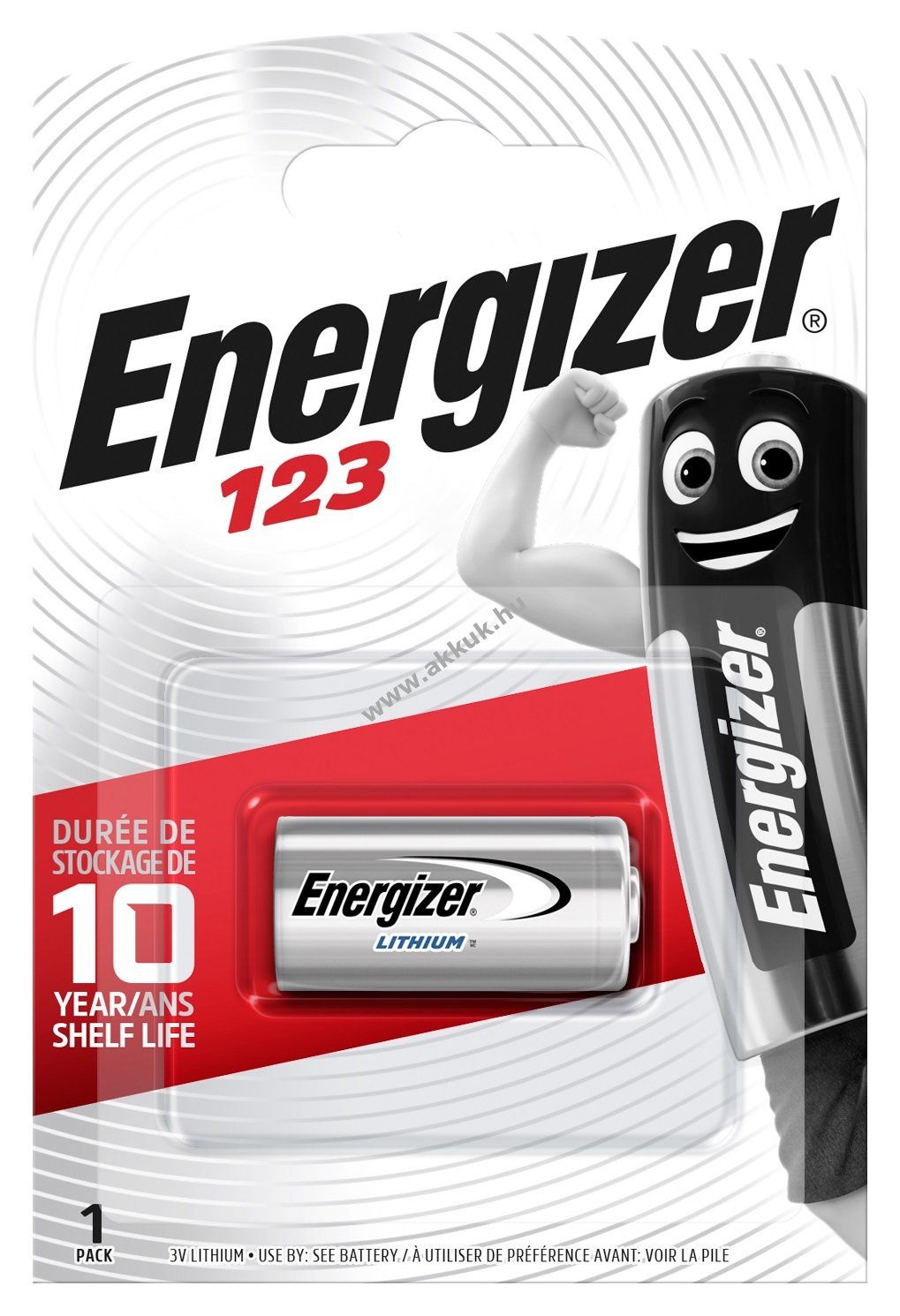 ENERGIZER fotó elem 123 Photo Líthium 1db/csom.
