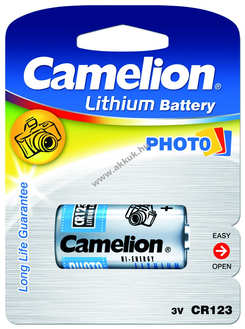 Camelion fotó elem EL123A 1db/csom.