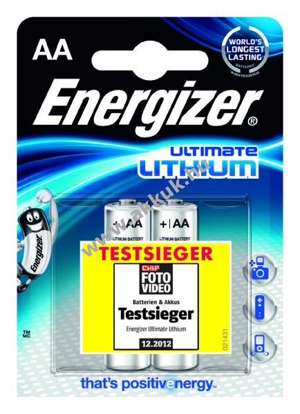 Energizer Ultimate lithium elem Mignon 2db/csom.