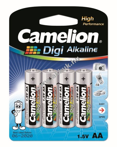 Camelion elem Digi Alkaline MN1500 AM3 digitális fényképezõgéphez 4db/csom.