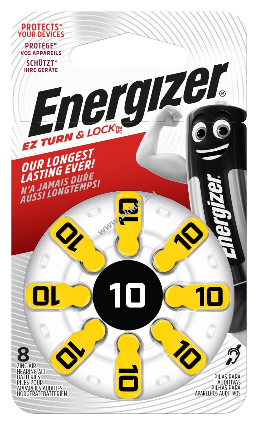 ENERGIZER elem cink-levegõ 10 8db/csom