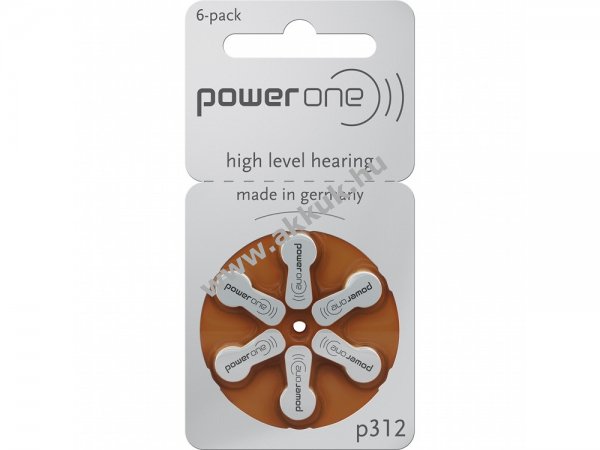 Varta Power One elem P312 hallókészülékhez 6db/csom. - Kiárusítás!