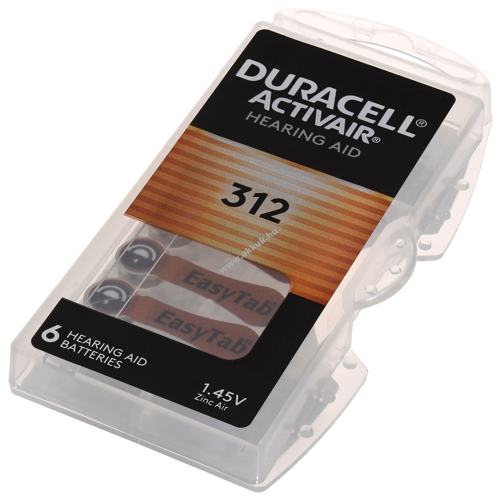 Duracell hallókészülék elem DA312, ZA312 6db/csom.