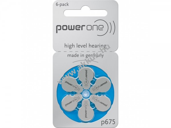 Varta Power One elem P675 hallókészülékhez 6db/csom.
