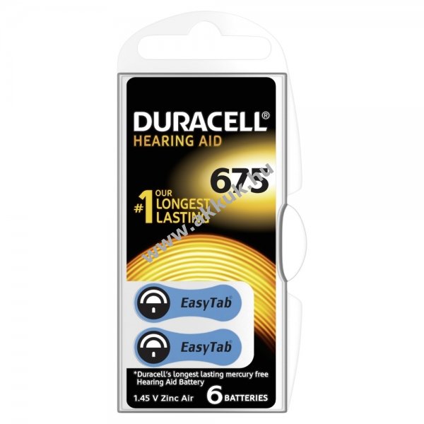 Duracell hallókészülék elem PR44 6db/csom.