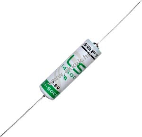 SAFT lithium elem típus LS14500CNA forrasztható - AA 3,6V 2,6Ah (Li-SOCl2)