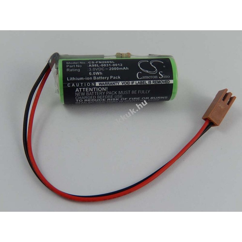Helyettesítõ PLC (SPS) elem GE Fanuc CNC 15i, 20i 3V, Li-Ion, 2000mAh