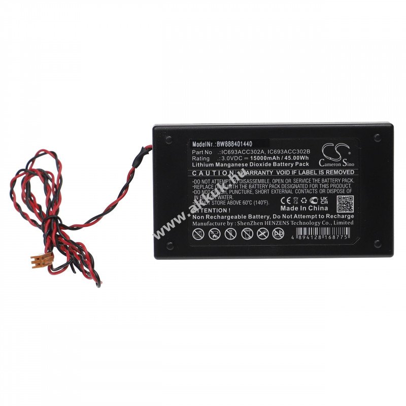 Helyettesítõ lithium elem GE Fanuc IC693ACC302A 15000mAh