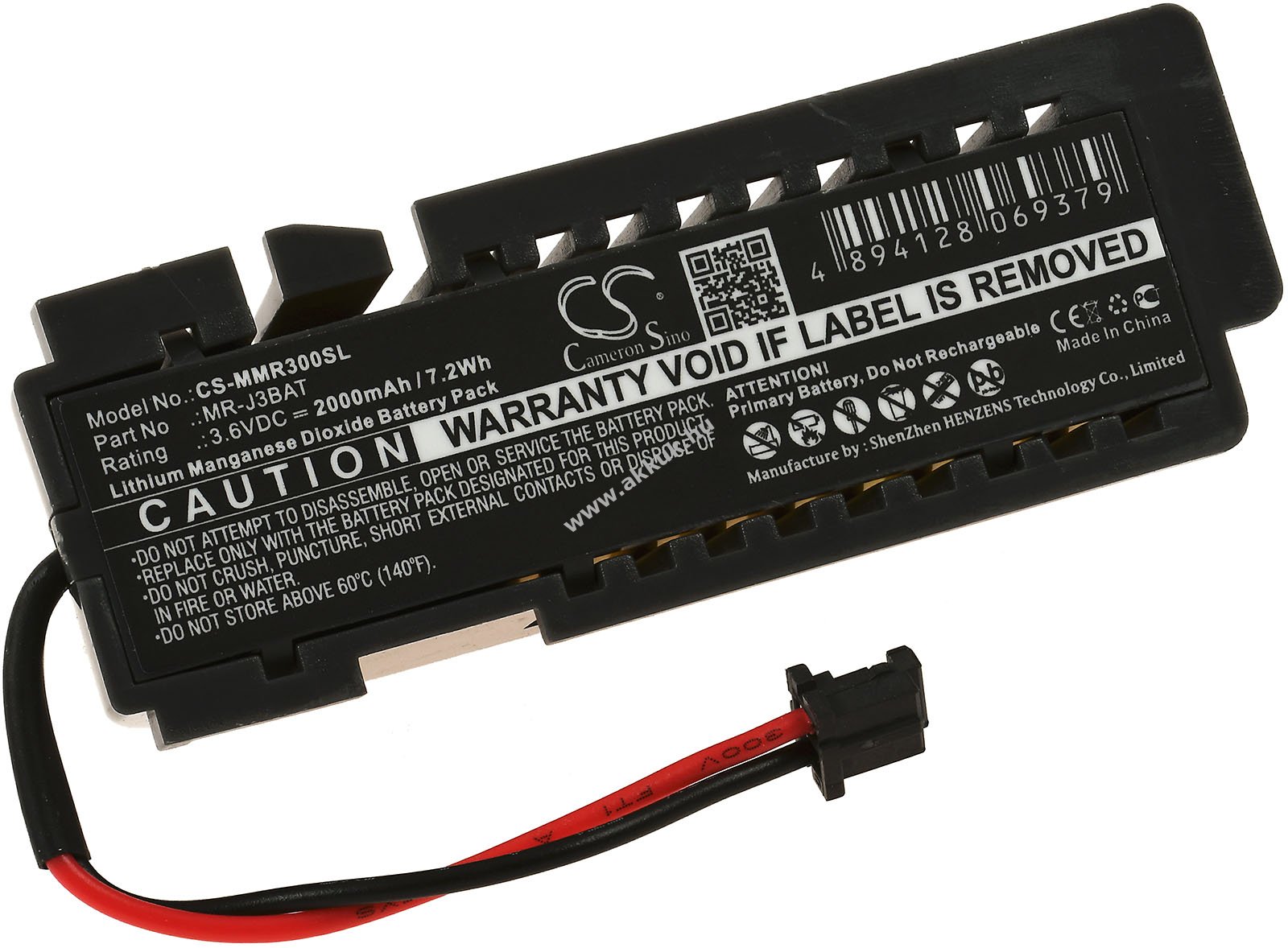Helyettesítõ PLC (SPS) lithium elem Mitsubishi MelServo MR-J3-B, MR-J3-B4, MR-J3-T
