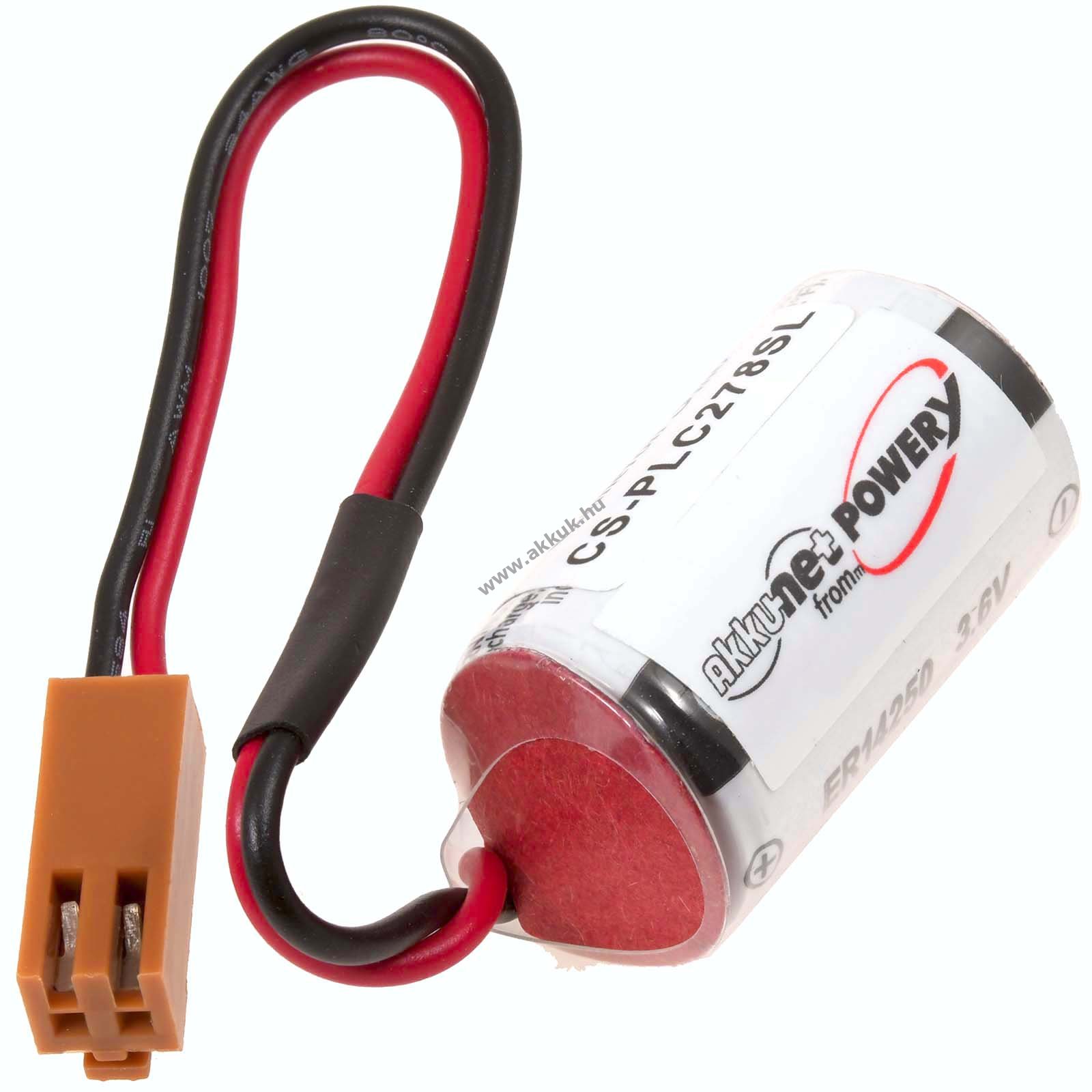 Helyettesítõ PLC (SPS) lithium elem Toshiba típus ER3V -barna csatlakozóval