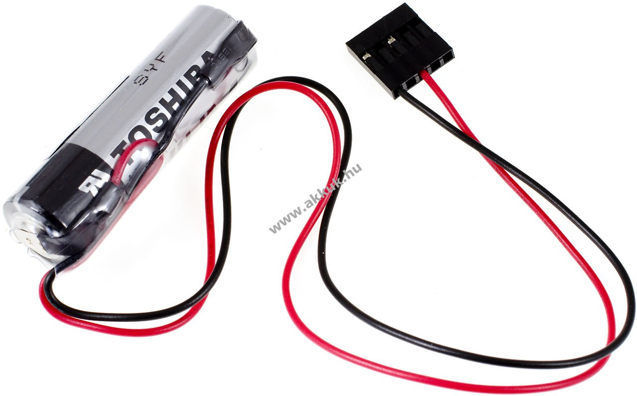 Helyettesítõ PLC (SPS) lithium elem típus Toshiba ER6V JAE 5 Pin csatlakozóval