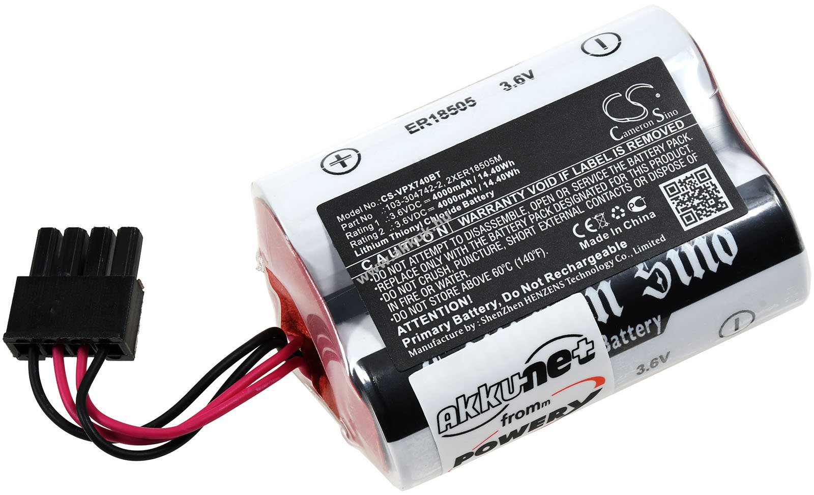 Lithium elempakk kültéri sziréna Visonic típus 103-304742-2