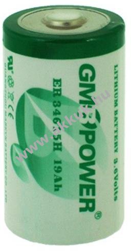 GMB ER34615H Lithium Elem, D, 3.6V, 19000mAh