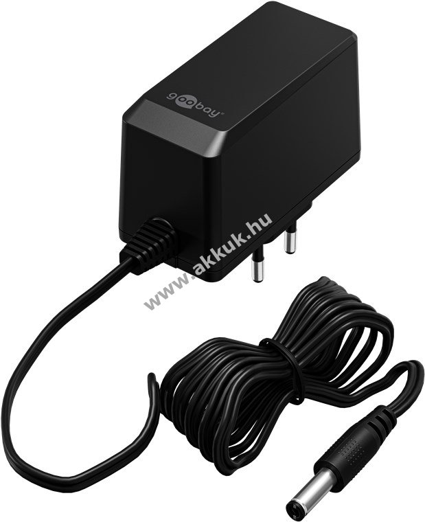 Hálózati tápegység 12V, 2.25A, 27W 5.5mm x 2.1mm DC csatlakozóval - A készlet erejéig!
