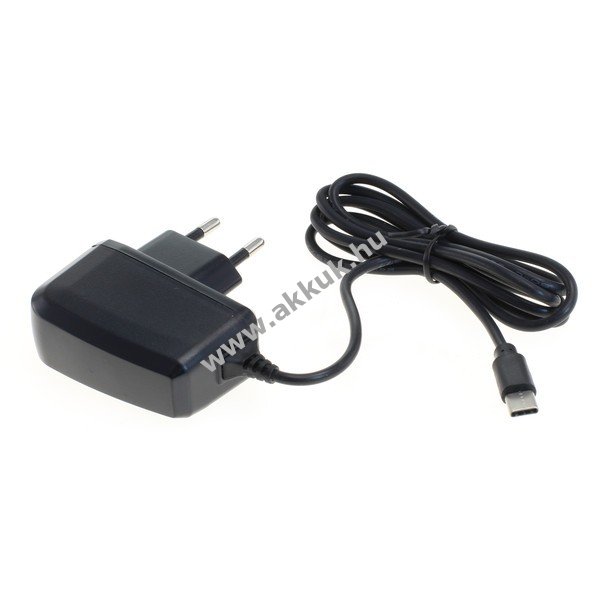 Helyettesítõ hálózati töltõ USB-C csatlakozással 2A fekete