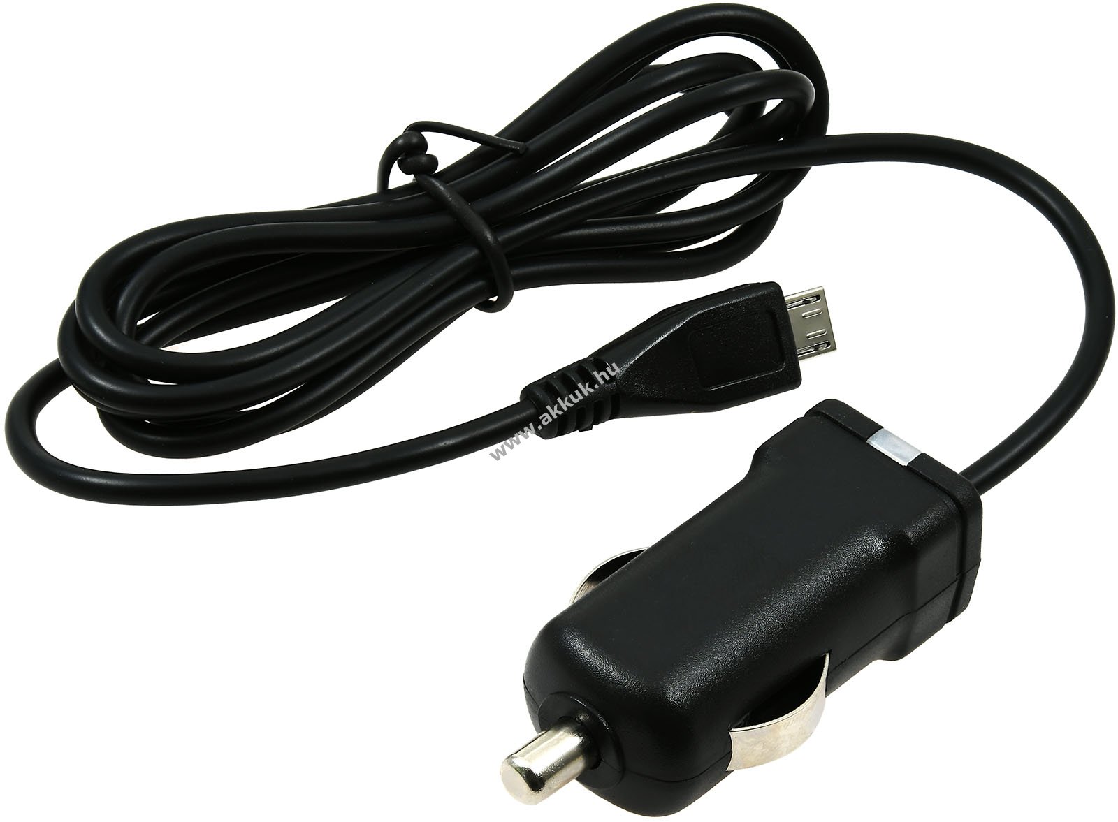 Autós töltő kábel Micro USB 1A fekete Nokia 8800 Arte