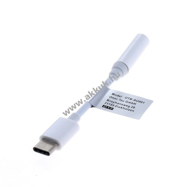 OTB AUDIO, fejhallgató, fülhallgató, headset ADAPTER - USB TYPE C (USB-C) --> 3,5MM sztereo kábel