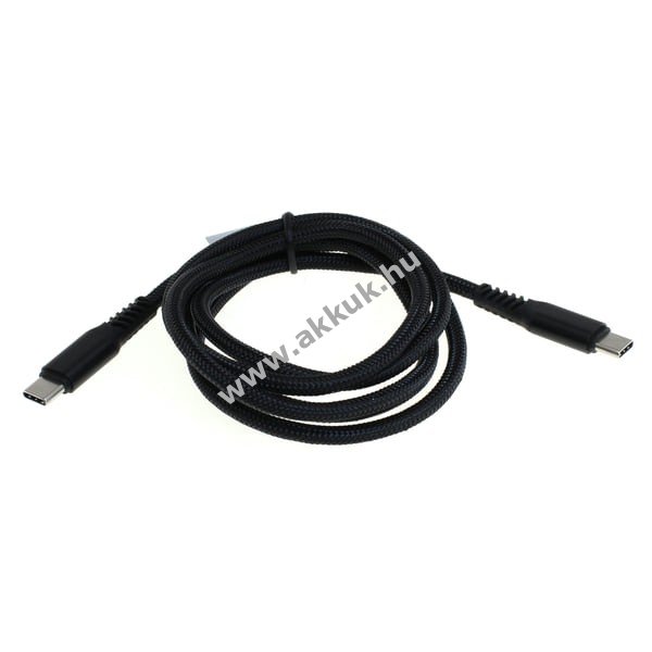 USB-C 3.1 szövet adat- és töltõkábel PD (100W), 1.2m, 10Gbps - A készlet erejéig!