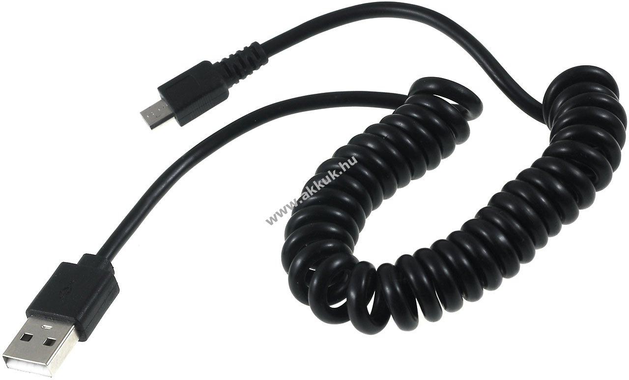 Goobay USB spirálkábel 1m Micro USB csatlakozóval