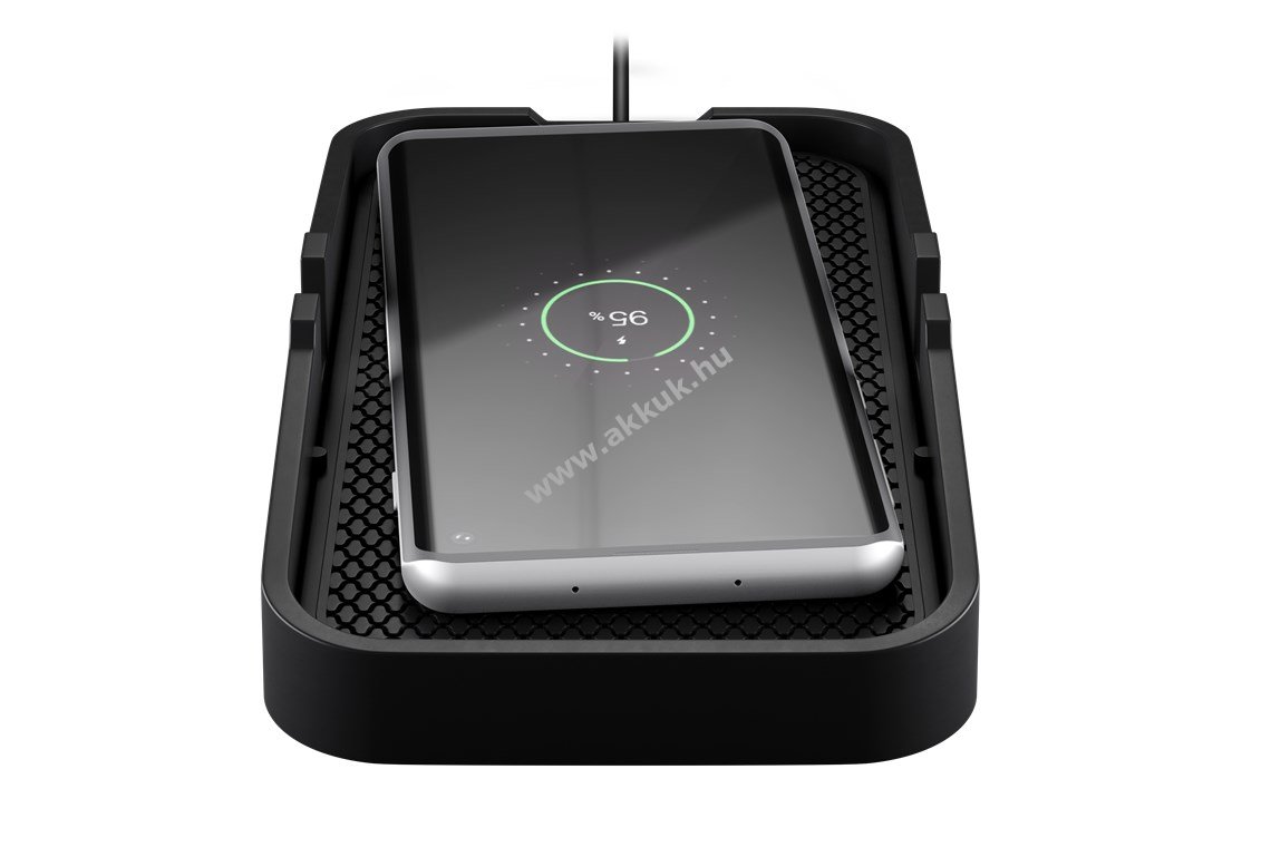 Goobay Wireless Charger vezeték nélküli autós gyorstöltő 15W fekete Qi