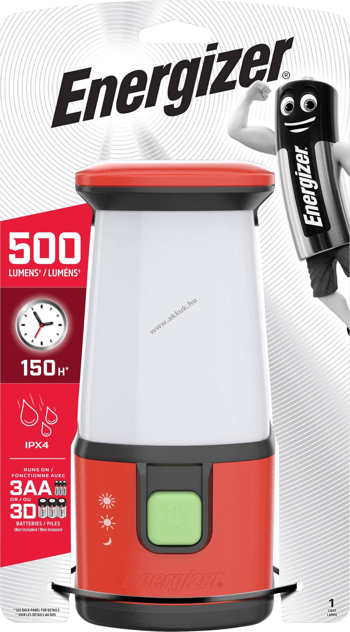 ENERGIZER elemes kemping / CAMPING lámpa elem nélkül 500lumen