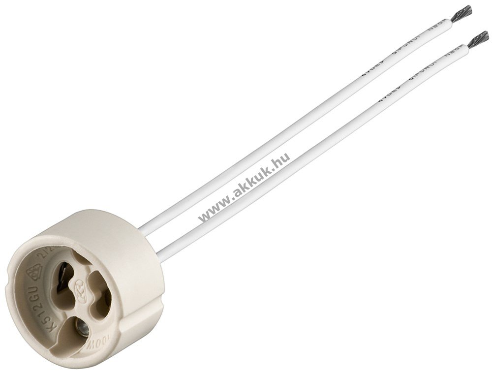 Goobay GU10 lámpa foglalat 0,15m kábel max.100W 250V kerámia - A készlet erejéig