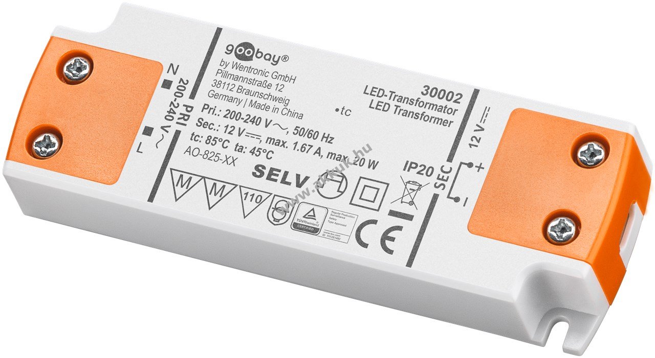Goobay LED trafó 12V 20W