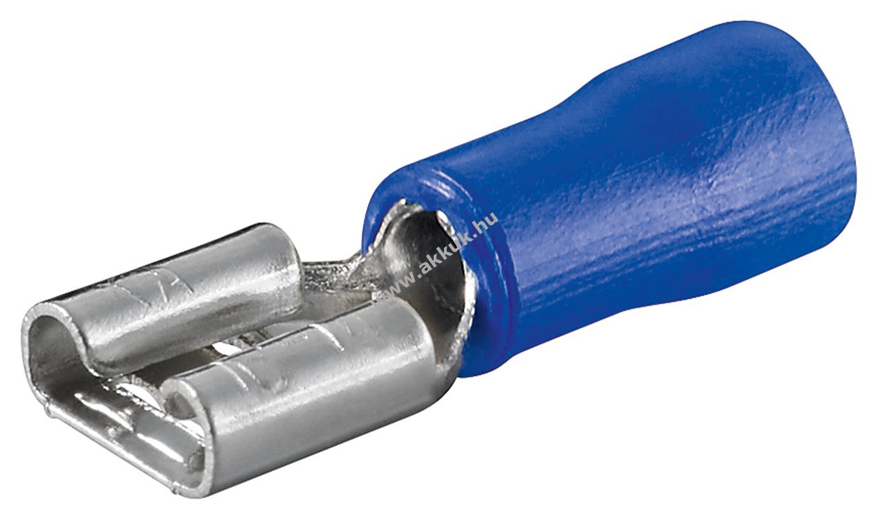 Csúszósaru anya 6.4mm x 0.8mm, kék, 100db/csomag - A készlet erejéig!