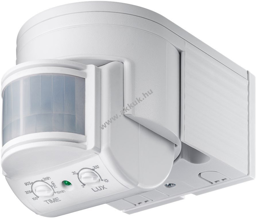 Goobay infravörös mozgásérzékelő fehér felületre szerelhető 180° 12m IP44 LED-hez alkalmas