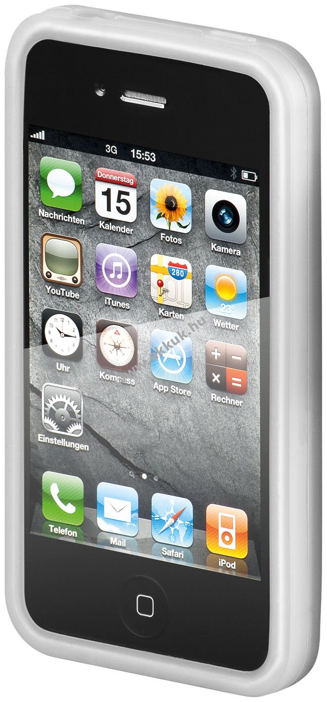 Goobay védőkeret, tok iPhone 4 - rugalmas élek - A készlet erejéig