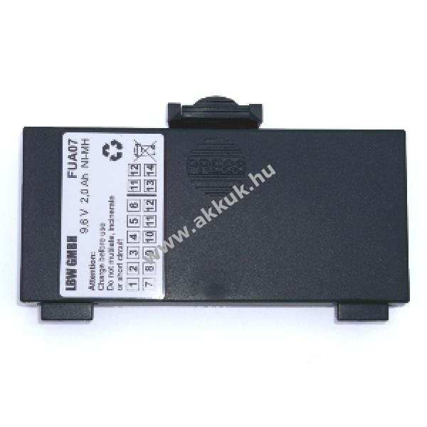 Helyettesítõ akku Hetronic GA/GL/TG/GR-W 9,6 V, 2000 mAh NiMh alacsony önkisülésû