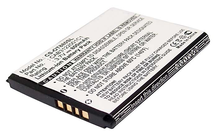 Helyettesítõ akku Alcatel típus CS-OT880SL 800mAh Li-Ion