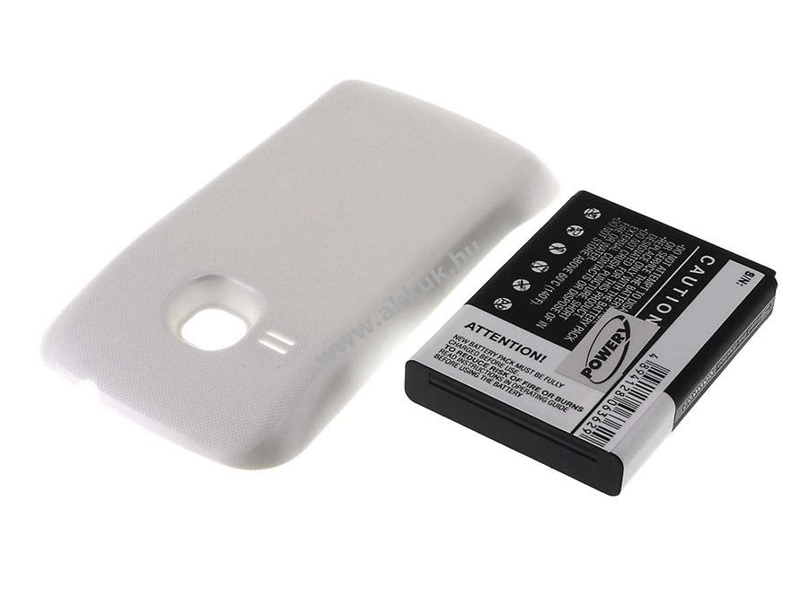 Helyettesítõ akku Samsung GT-S6500 2400mAh fehér Li-Ion