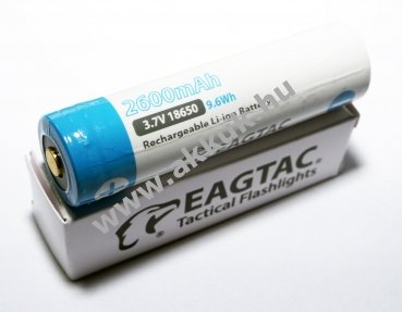 EagleTac akkucella Li-Ion típus: 18650 (zseblámpa, elemlámpa, fejlámpa)