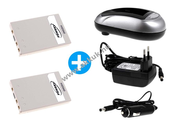 2db Helyettesítõ akku + 1db Akkutöltõ Nikon típus EN-EL5 szett