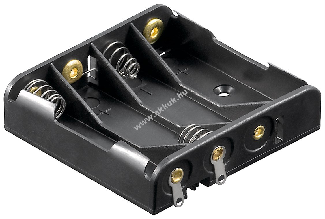 Goobay 4db/csomag AAA (Micro) elemtartó forrfül (U)