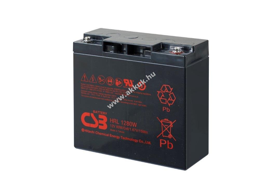 Ólom akku CSB / Hitachi HRL 1280W M5 12V 20Ah