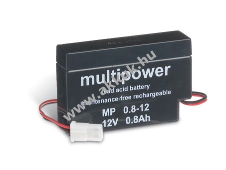 Helyettesítõ ólom akku Diamec típus: DM12-0.8 12V 0,8Ah (MULTIPOWER)