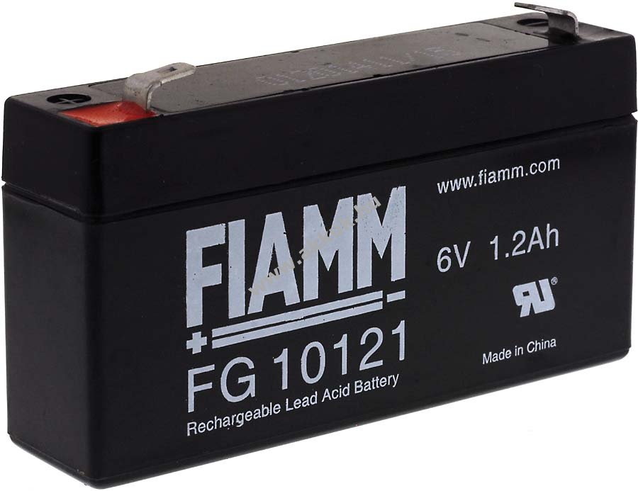 Ólom akku 6V 1,2Ah (FIAMM) típus FG10121 (csatlakozó: F1)