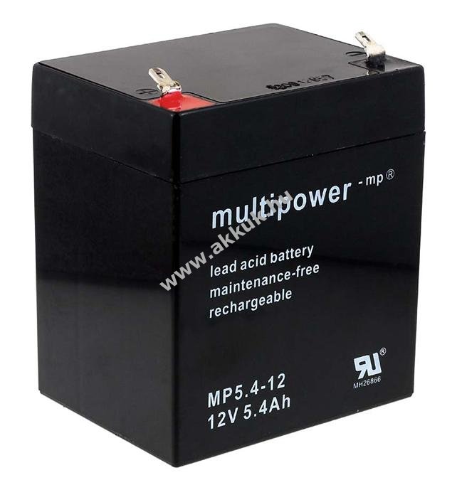 Ólom akku 12V 5.4Ah (Multipower) típus MP5.4-12