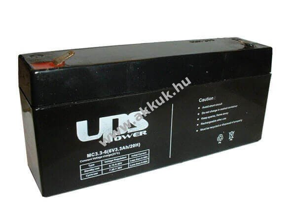 Ólom akku 6V 3,2Ah (UPS POWER)