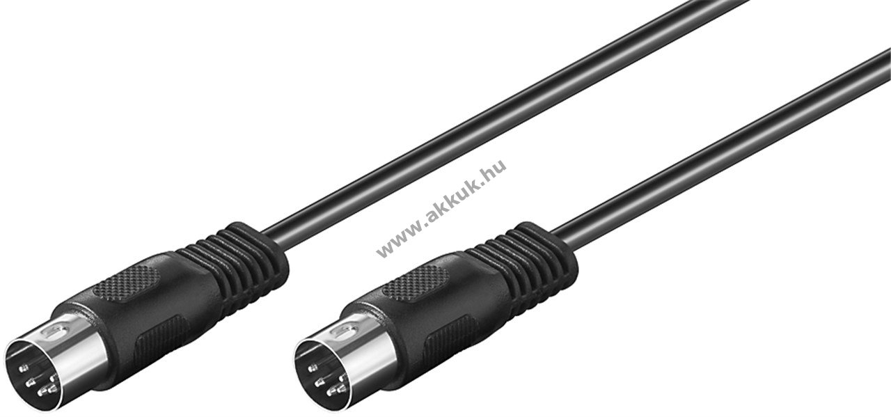 Goobay DIN audio kábel 5-pólusú DIN dugó 180° > 5-pólusú DIN dugó 180° 1,5m