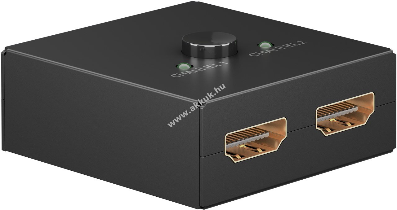 Goobay HDMI váltó 2-bemenet 1-kimenet 4K@30Hz bidirekcionális