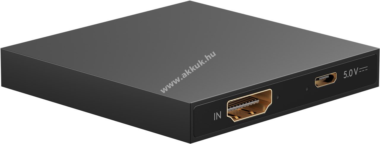 Goobay HDMI elosztó 1x2 4K@30Hz alumínium