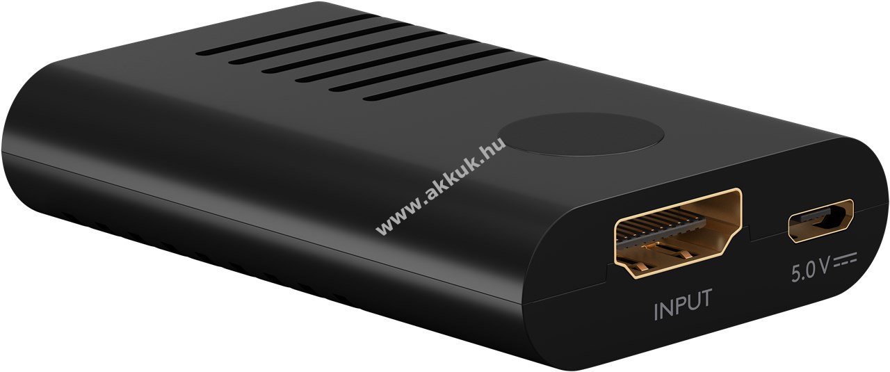 Goobay aktív HDMI jelerősítő 4K@60Hz Micro-USB-kábellel
