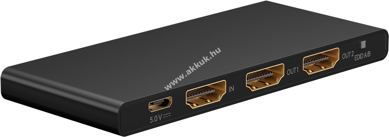 Goobay HDMI elosztó 1 bemenet 2 kimenet 4K@60Hz